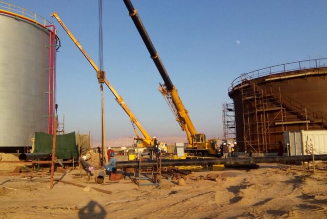 Construction of Nos.2 carbon Steel Storag Tank with Capcity 15000 BBLs 1